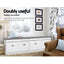 Artiss 2x Shoe Bench Set Flip Drawer White