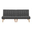 Artiss 2x Sofa Bed Couch Single Seater Fabric Grey
