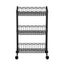 Artiss 3-Tier Shelving Unit Adjustable Garage Storage Kitchen Rack With Wheels