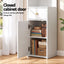 Artiss 3 Tiers Bookshelf with Storage Drawer and Cabinet White