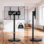 Artiss 32-55 Inch Mobile TV Stand with Wheels Height & Tilt Adjustable Floor Mount