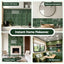 Artiss 3D Peel and Stick Wall Tiles Self Adhesive LinearGrid Backsplash 10 Sheets, Green