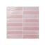 Artiss 3D Peel and Stick Wall Tiles Self Adhesive LinearGrid Backsplash 10 Sheets, Pink