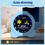 Artiss 3.8" Digital Day Clock Calendar Alarm LCD Display Blue