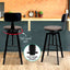 Artiss 3x Bar Stool Swivel Industrial Counter Barstools 63-79cm Seat Height Adjustable Metal Legs