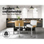 Artiss 3x Bar Stools Counter Chairs Adjustable Swivel PU Leather Galina White