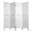 Artiss 4 Panel Room Divider Screen 163x170cm Louver White