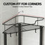 Artiss 4 Tier Floor Standing Corner Shower Caddy Bathroom Organizer Black