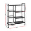 Artiss 4-Tier Kitchen Rack Microwave Bakers Storage Shelf with 3 Baskets Wheels