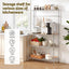Artiss 4-Tier Metal Kitchen Rack Shelf Silver Storage Shelves Organizer Microwave Stand 90cmx151cm