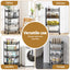 Artiss 4-Tier Shelving Unit Adjustable Garage Storage Kitchen Rack With Wheels