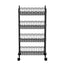 Artiss 4-Tier Shelving Unit Adjustable Garage Storage Kitchen Rack With Wheels
