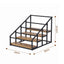 Artiss 4-Tier Wine Rack Tabletop Countertop Wine Bottle Holder 16 Bottles Freestanding Black & Wood