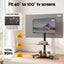 Artiss 40-100" TV Stand Mount Bracket Universal Adjustable Height with Wheels
