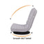 Artiss 4PCS Swivel Floor Chair 360 Adjustable Foldable Lounge Seat Floor Sofa Chair Grey