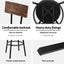 Artiss 4X Industrial Bar Stools Upholstered Counter Chairs Steel Frame Anti-Scratch