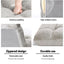 Artiss 4X Lounge Sofa Bed Flannel Fabric Grey