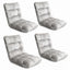 Artiss 4X Lounge Sofa Bed Flannel Fabric Grey