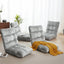 Artiss 4X Lounge Sofa Bed Flannel Fabric Grey