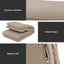Artiss 4XFloor Chair Sofa Linen Beige