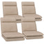 Artiss 4XFloor Chair Sofa Linen Beige