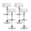 Artiss 4x Bar Stools Adjustable Gas Lift Chairs White