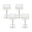 Artiss 4x Bar Stools Adjustable Leather Chairs
