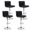 Artiss 4x Bar Stools Gas Lift Leather Black