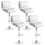 Artiss 4x Bar Stools Gas Lift Leather Padded White