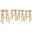 Artiss 4x Bar Stools Kitchen Chairs Wooden Nature