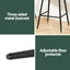 Artiss 4x Bar Stools Kitchen Dining Chair Counter Stool Tub Velvet Metal Green