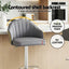 Artiss 4x Bar Stools Kitchen Swivel Gas Lift Counter Chair Shell Leather Grey