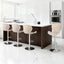 Artiss 4x Bar Stools Kitchen Swivel Gas Lift Counter Chair Wing PE Rattan Beige