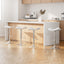 Artiss 4x Bar Stools Leather Gas Lift Chair White