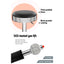 Artiss 4x Bar Stools Leather Padded Gas Lift Silver