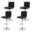 Artiss 4x Bar Stools Padded Leather Gas Lift Black