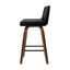Artiss 4x Bar Stools Swivel Leather Padded Wooden