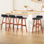 Artiss 4x Bar Stools Wooden Stool Black