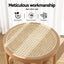 Artiss 4x Bar Stoosl Rattan Seat Wooden