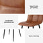 Artiss 4x Dining Chairs Retro PU Leather Kitchen Lounge Cafe Accent Chair Brown