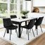 Artiss 4x Dining Chairs Velvet Tufted Kitchen Lounge Cafe Accent Chair Black