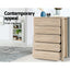 Artiss 5 Chest of Drawers - MAXI Pine