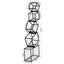 Artiss 5-Tier Bookshelf Metal Geometric Display Shelf Storage Organizer Black