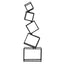 Artiss 5-Tier Bookshelf Metal Geometric Display Shelf Storage Organizer Black