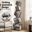 Artiss 5-Tier Bookshelf Metal Geometric Display Shelf Storage Organizer Black