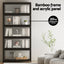 Artiss 5-Tier Display Cabinet Storage Bookshelf Clear Shelf Black