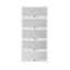 Artiss 5-Tier Display Cabinet Storage Bookshelf Clear Shelf White