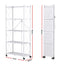 Artiss 5-Tier Foldable Kitchen Bakers Rack 71x160cm Microwave Stand White