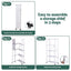 Artiss 5-Tier Foldable Kitchen Bakers Rack 71x160cm Microwave Stand White