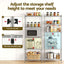 Artiss 5-Tier Kitchen Rack Shelf Shelving Unit 60x35x150CM Adjustable Metal Storage Shelves Silver
